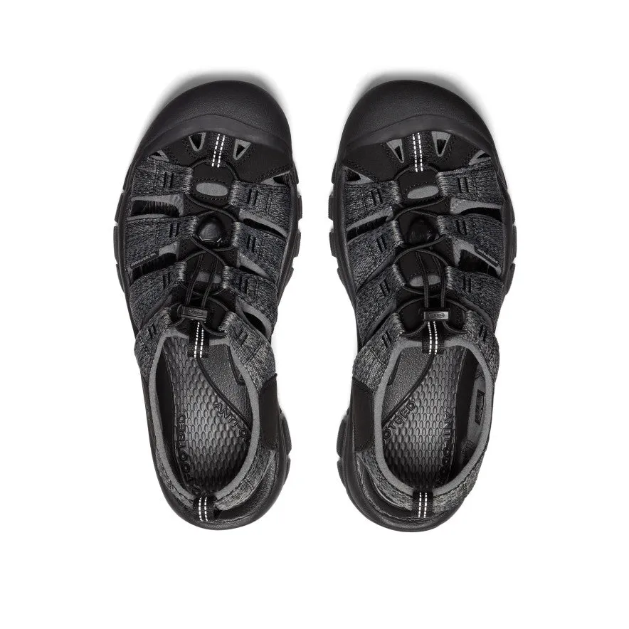 Elastic Strap Eva Midsole Men's Newport H2 Sandal  |  Black/Steel Grey