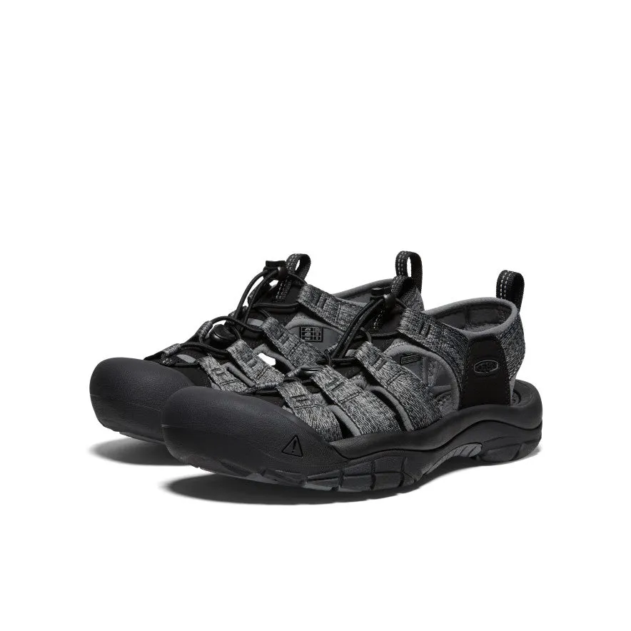 Comfort Line Breath Points Men's Newport H2 Sandal  |  Black/Steel Grey