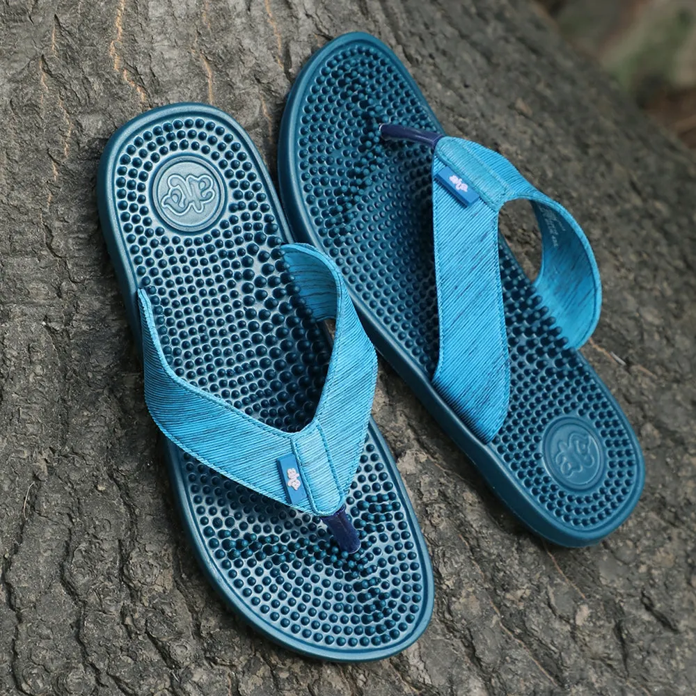 Main Stage A-HA Teal Blue Casual Slipper For Men ACUPLUS-3M By Liberty