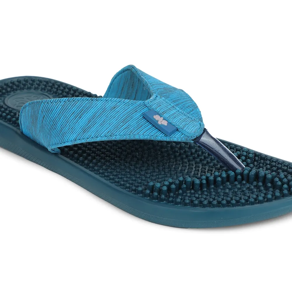Slip On Style Fast Track A-HA Teal Blue Casual Slipper For Men ACUPLUS-3M By Liberty