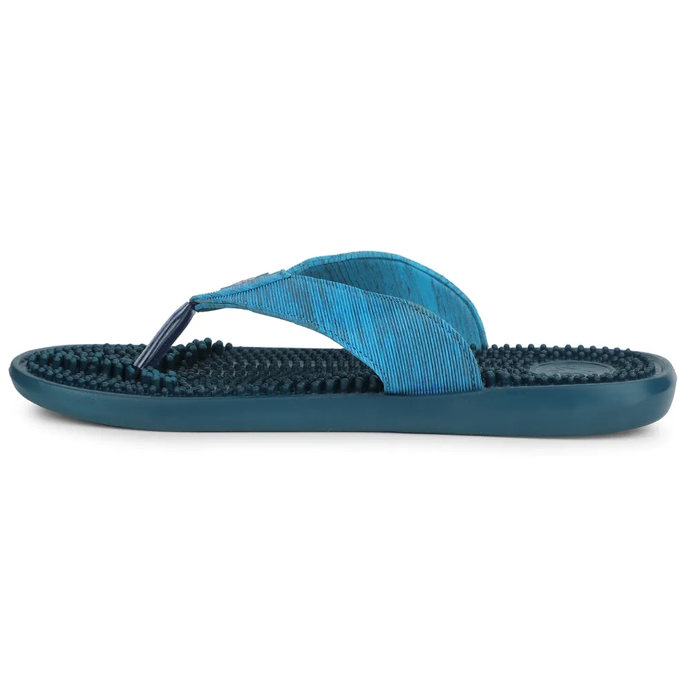 Main Walk A-HA Teal Blue Casual Slipper For Men ACUPLUS-3M By Liberty