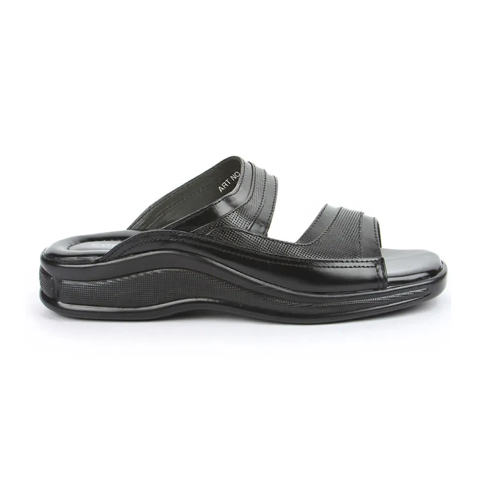 Chamber Concert Coolers Casual Black Slippers For Men 2050-01 By Liberty