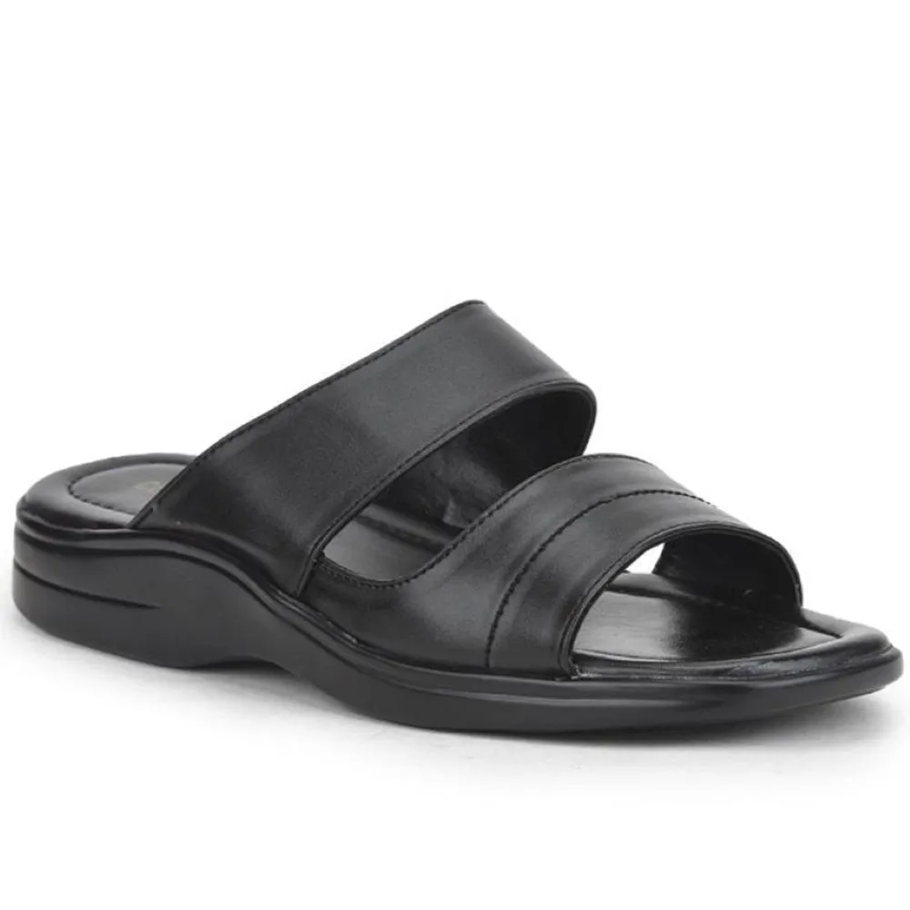 Museum Opening Dust Guard Coolers Casual Black Slippers For Men 2050-S209 By Liberty