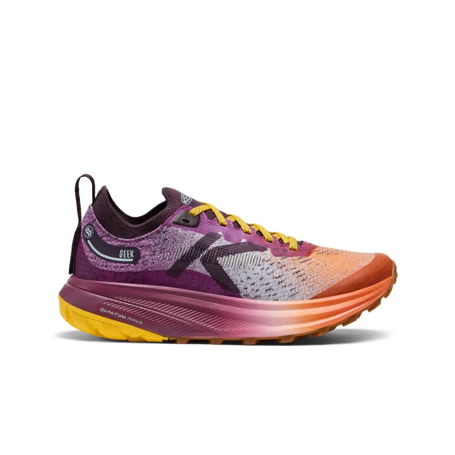 Women's Seek Trail Running Shoe  |  Willowherb/Orange Peel Flat Sporty Design