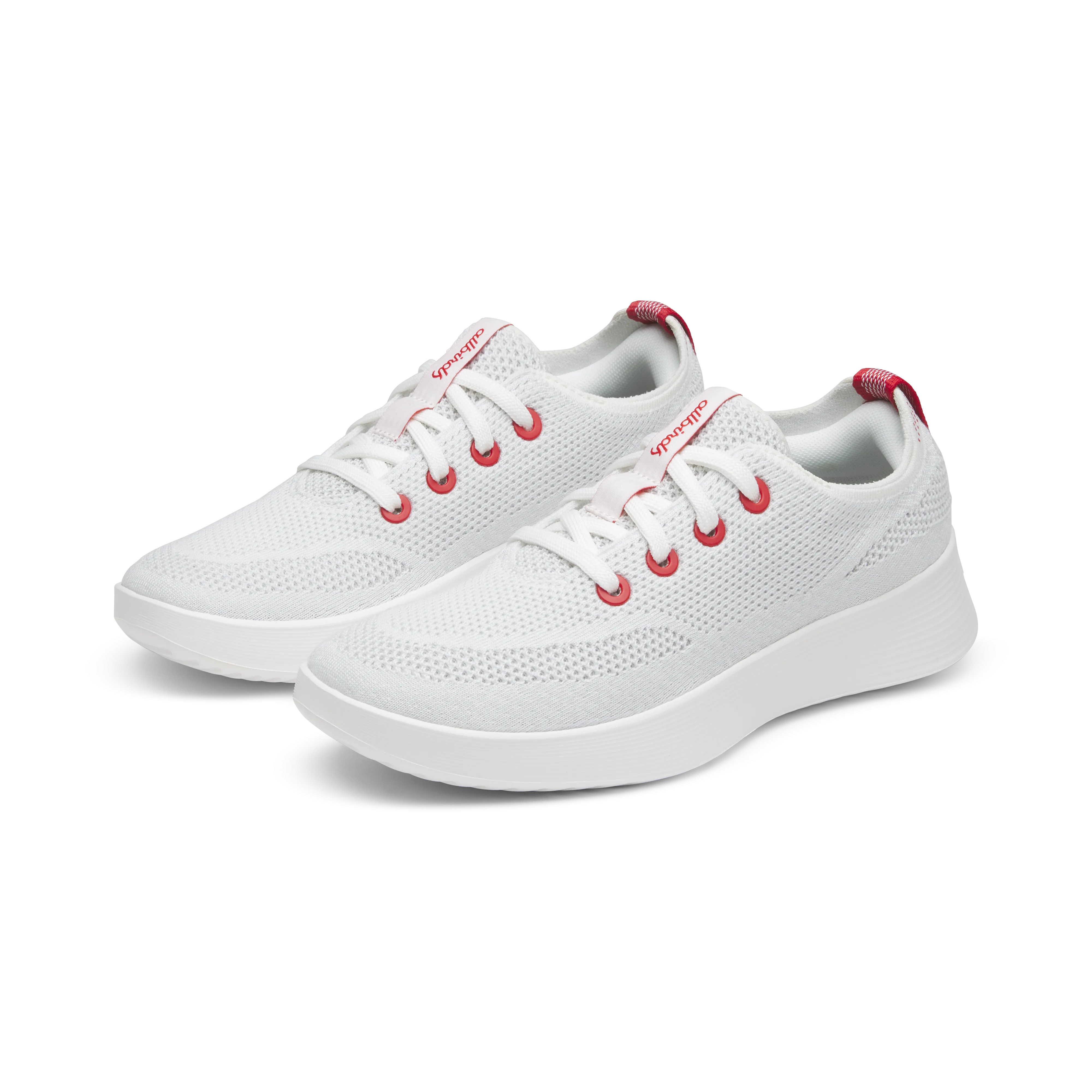 Women's Tree Runner Go - Blizzard/Bold Red (Blizzard Sole) Tensile Barrier Tech Asymmetric Lacing System