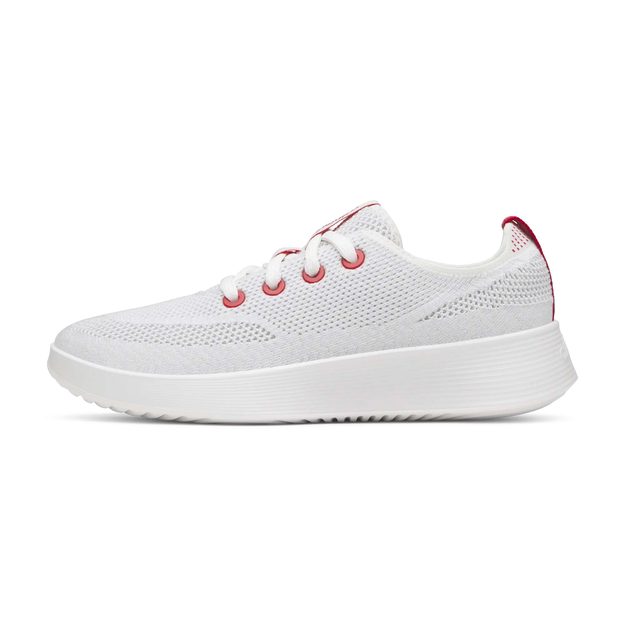 Foot Glide Women's Tree Runner Go - Blizzard/Bold Red (Blizzard Sole)