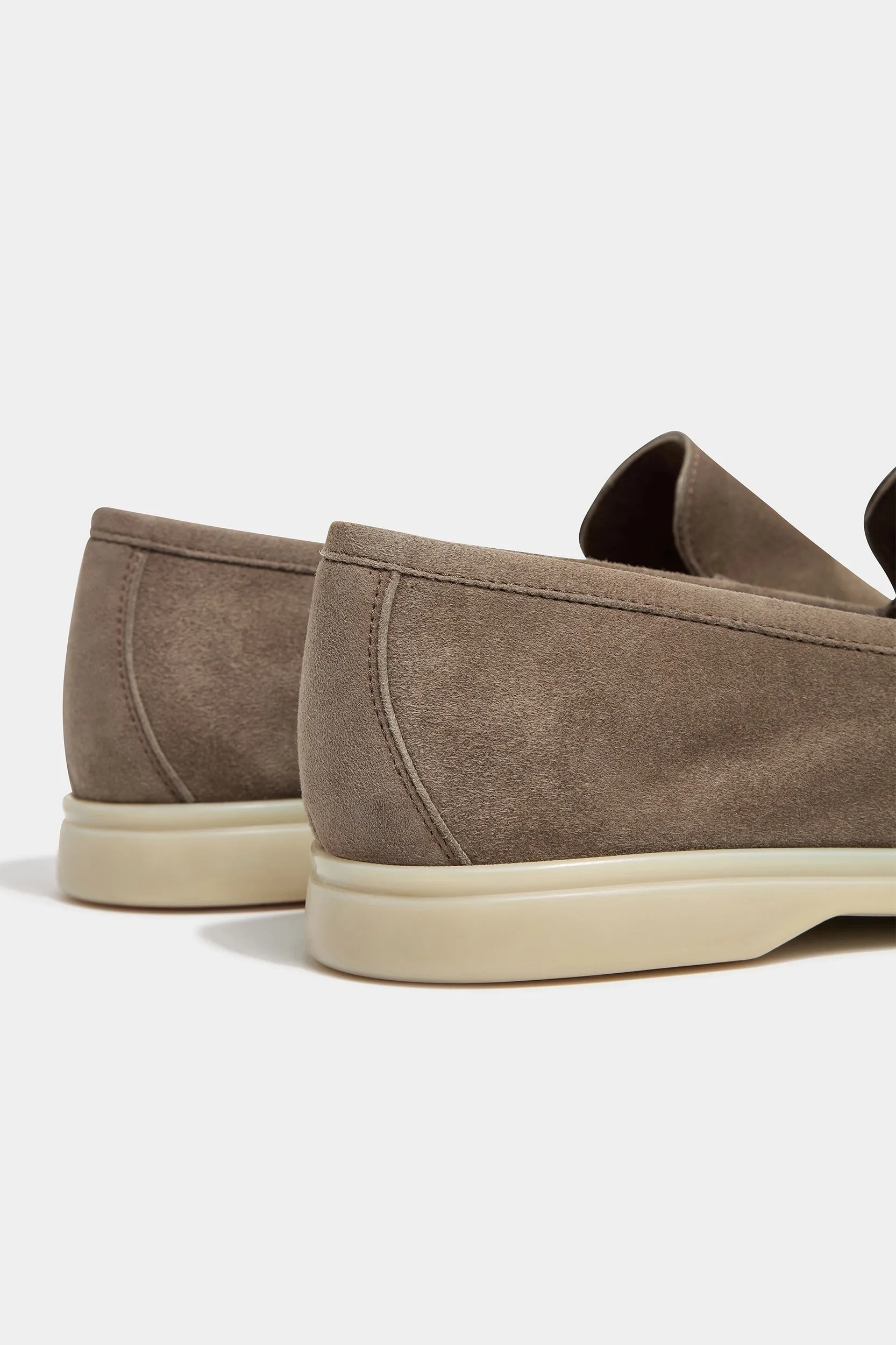 Taupe loafers - Made In Italy Shore Path morning run