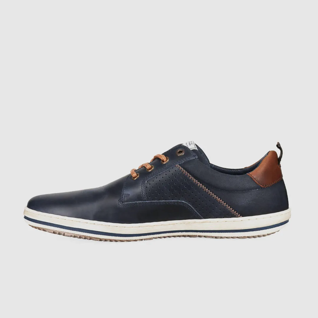 Orthopedic Design Airflow Circulation Channels Charger Casual Shoes Navy