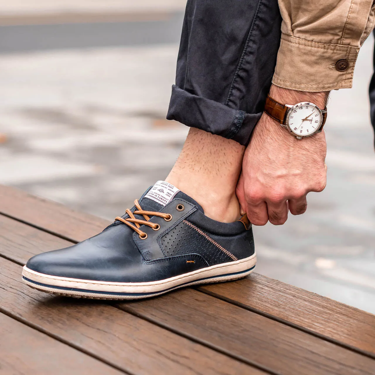 Charger Casual Shoes Navy Compact quick dry