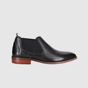 French Fit Pop Shade Luis Chelsea Boots Black