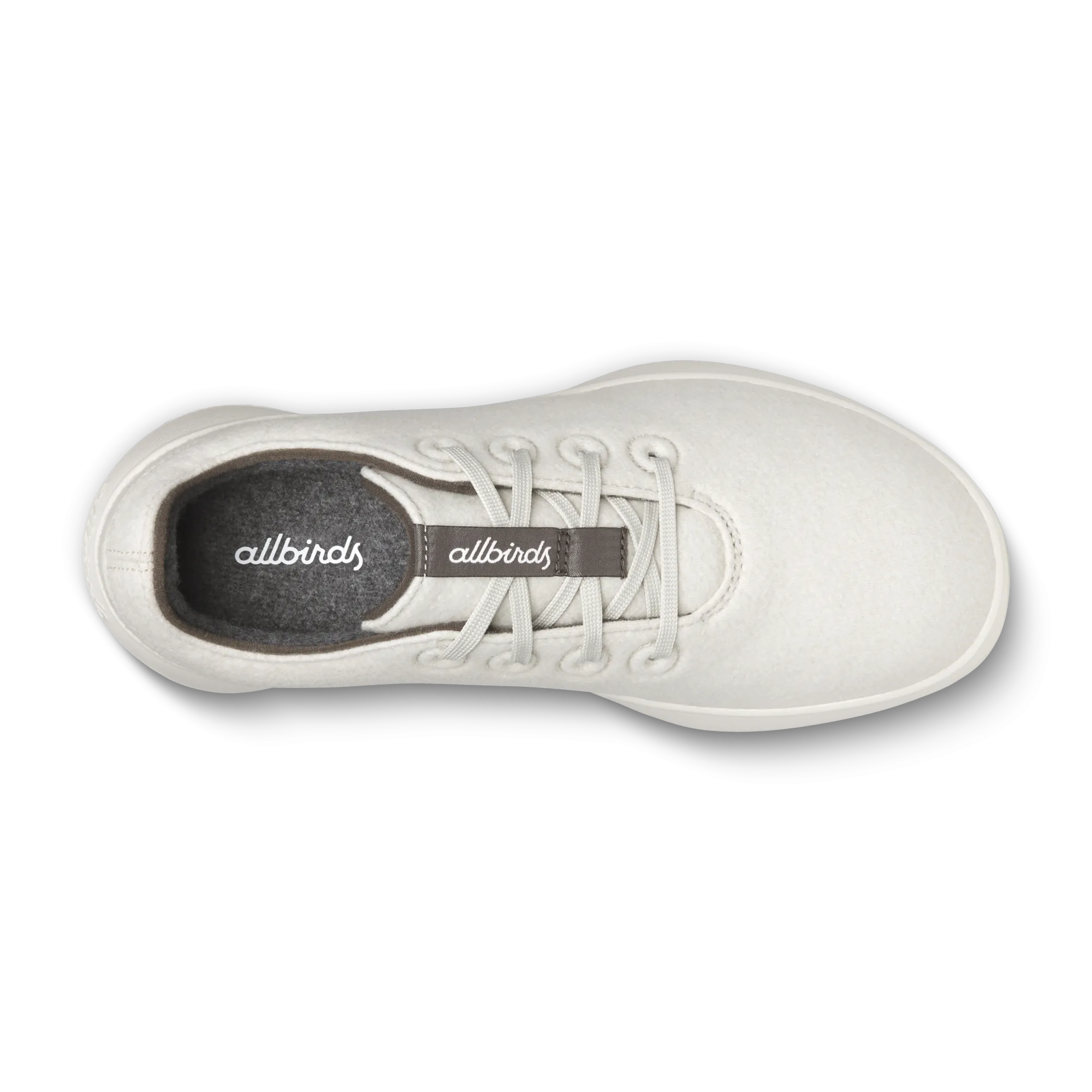 Women's Wool Runner Go - Weathered White (Twilight White Sole) carbon fiber plate Padded Tongue Construction