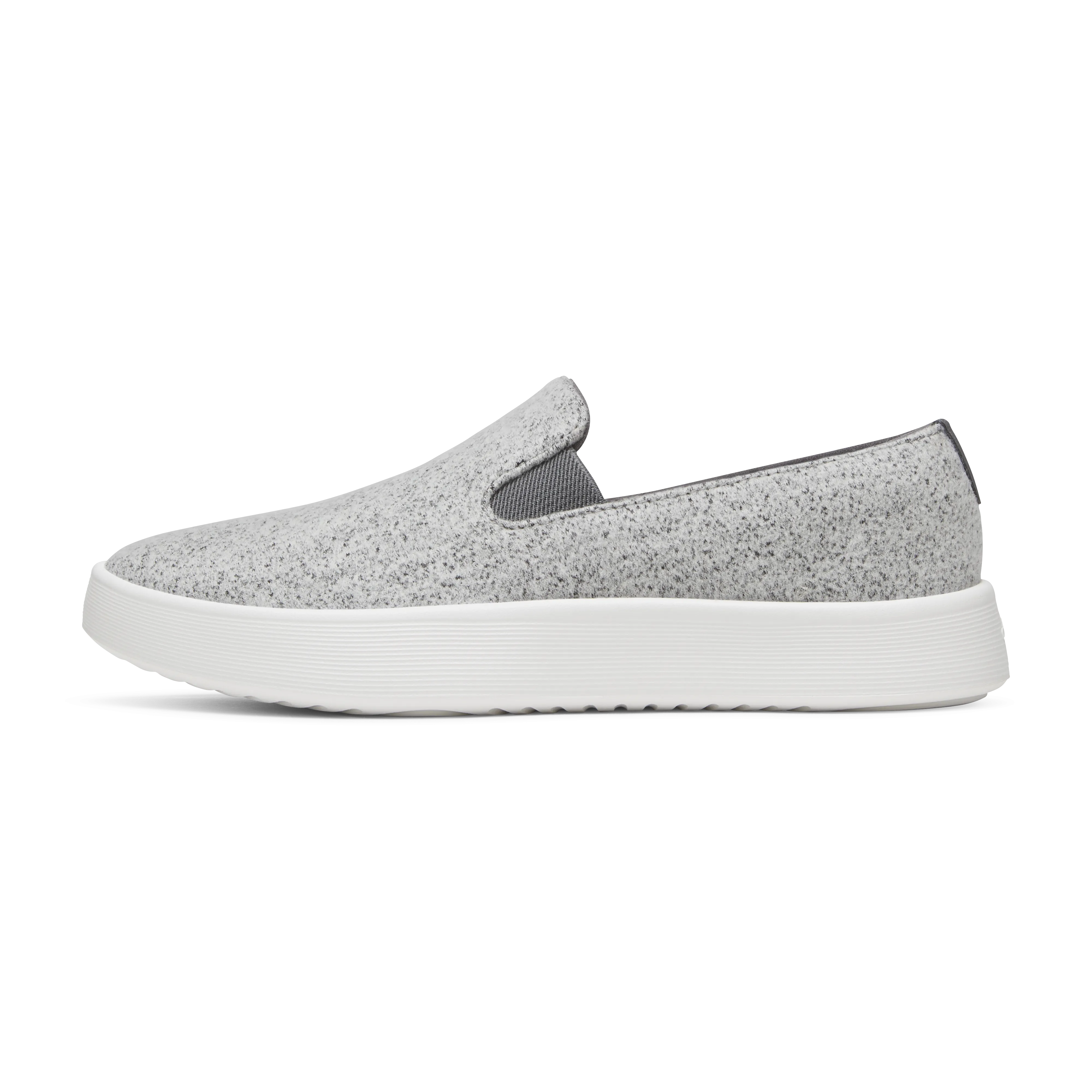 Easy Walk Instant Relaxation Men's Wool Cruiser Slip On - Medium Grey (Blizzard Sole)