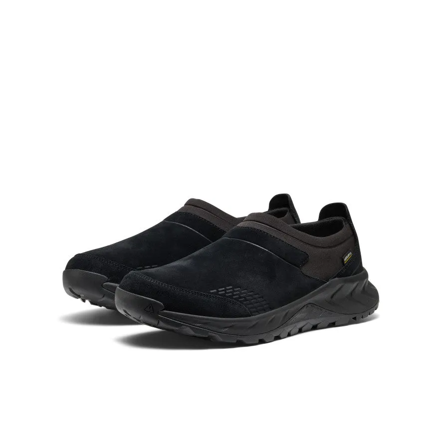 Durable TPR Outsole Reinforced heel Men's TTS Moc Waterproof Sneaker  |  Black/Black