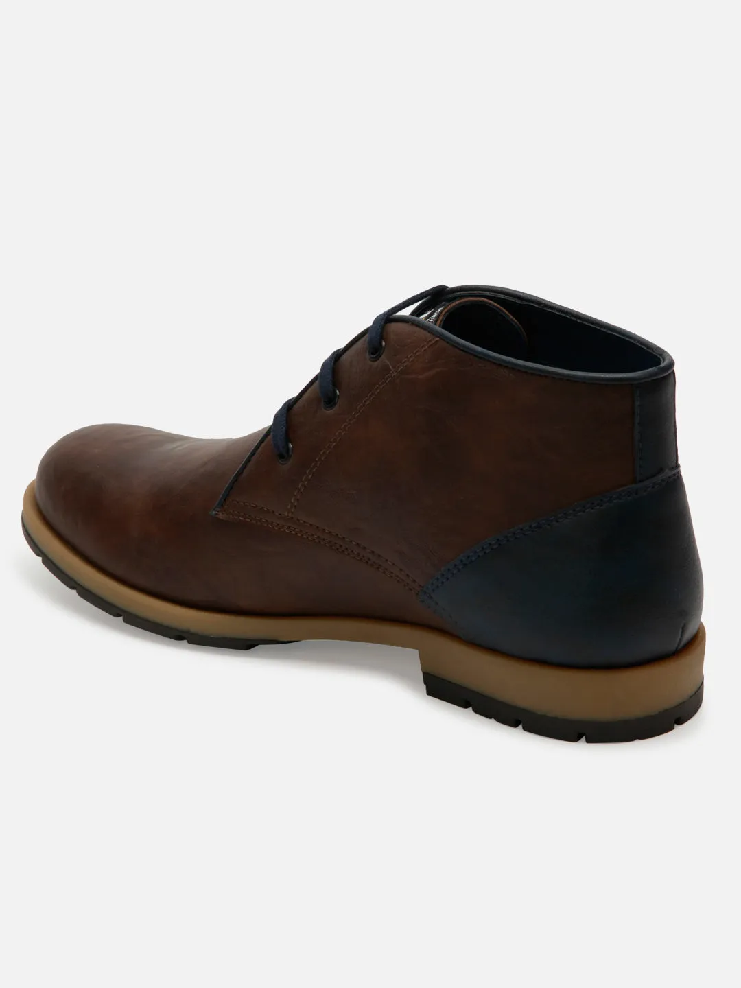 Dinner Look Men's Brown Round Toe Boot (IX1020)