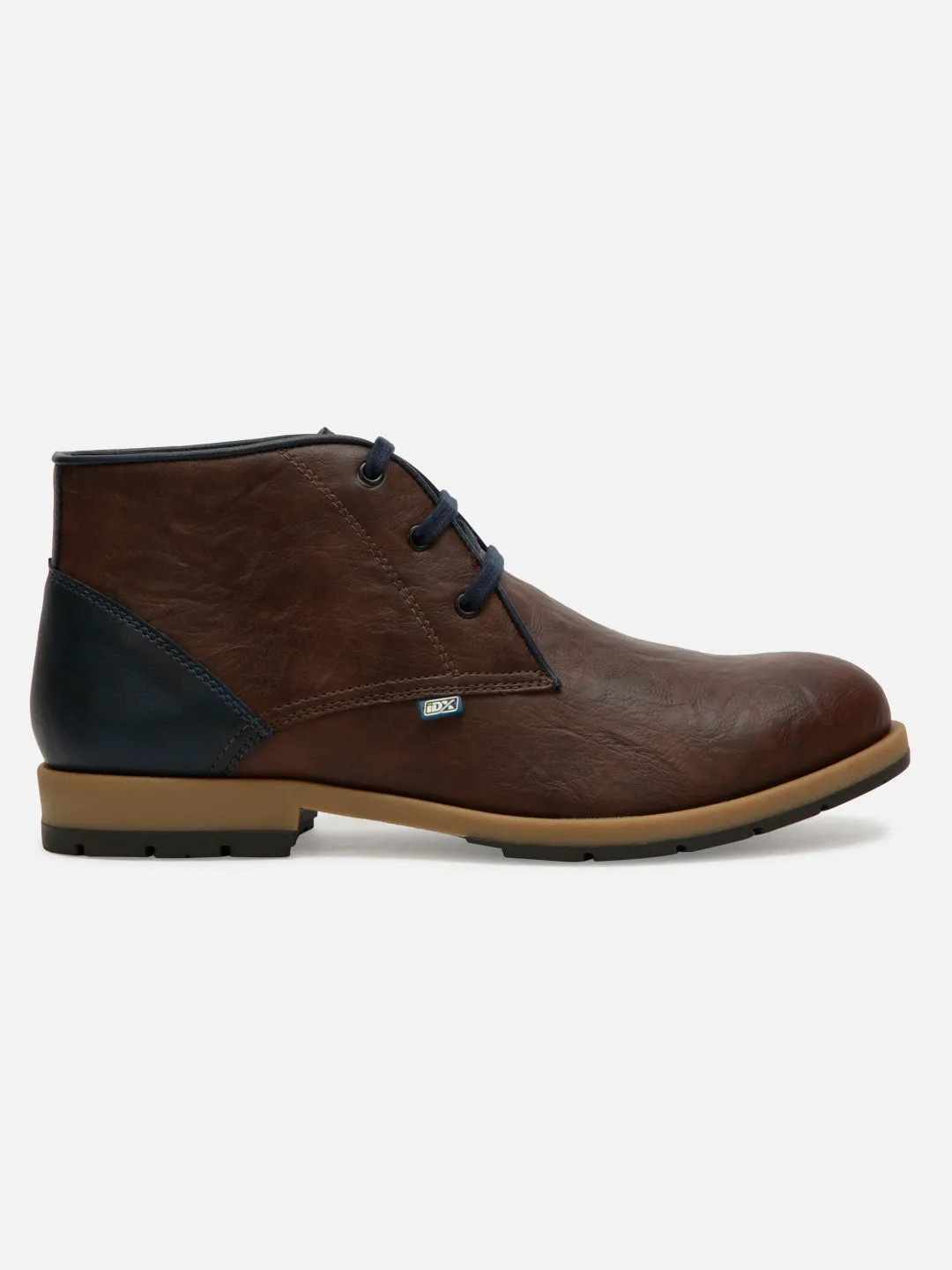 Men's Brown Round Toe Boot (IX1020) easy move