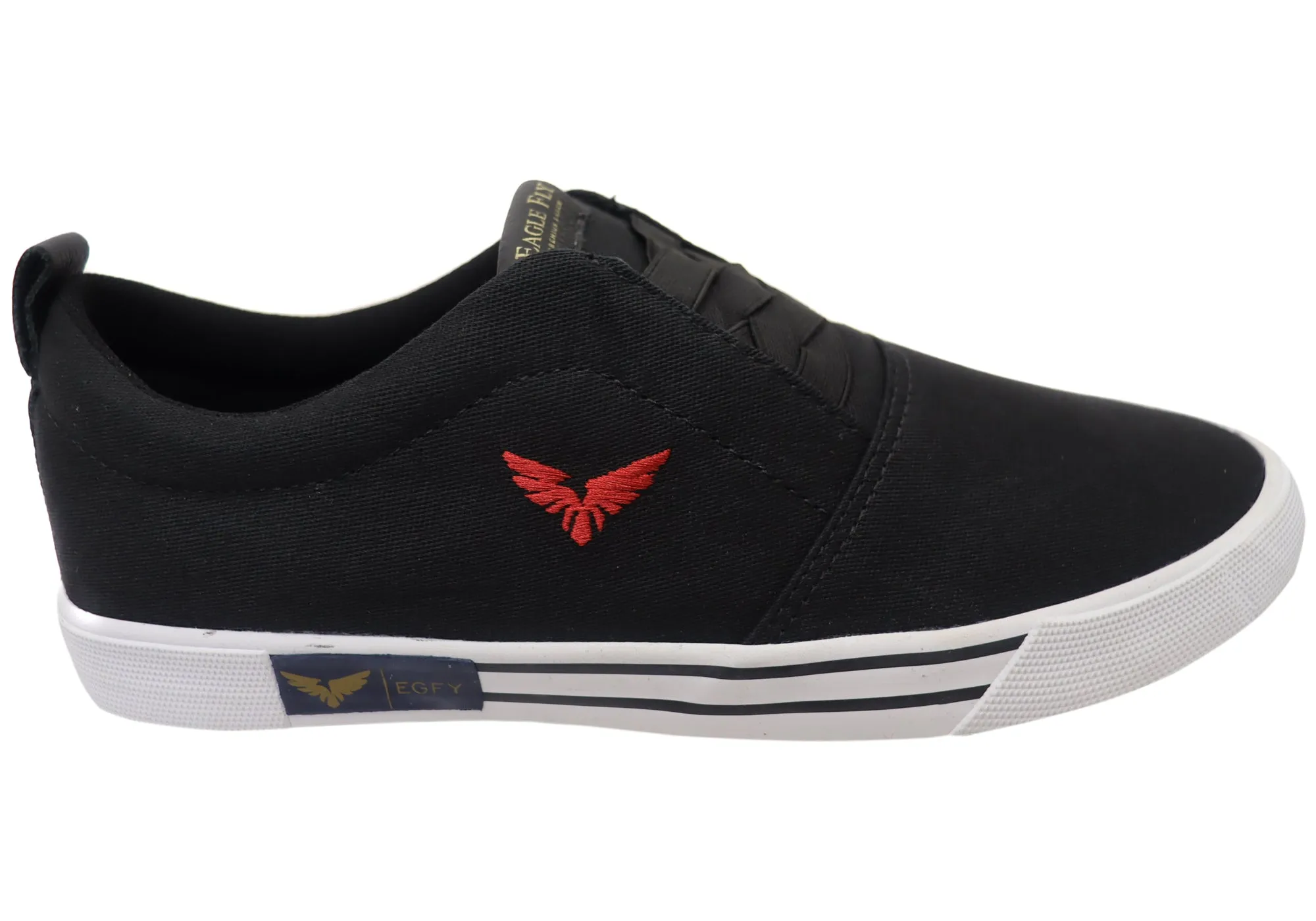 Smooth Finish Eagle Fly Ray Mens Comfortable Slip On Casual Shoes Made In Brazil