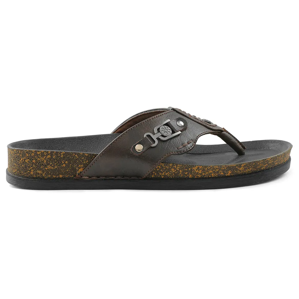 Moon Tone Youth Fresh Healers Brown Casual Slipper For Men CSS-28E By Liberty