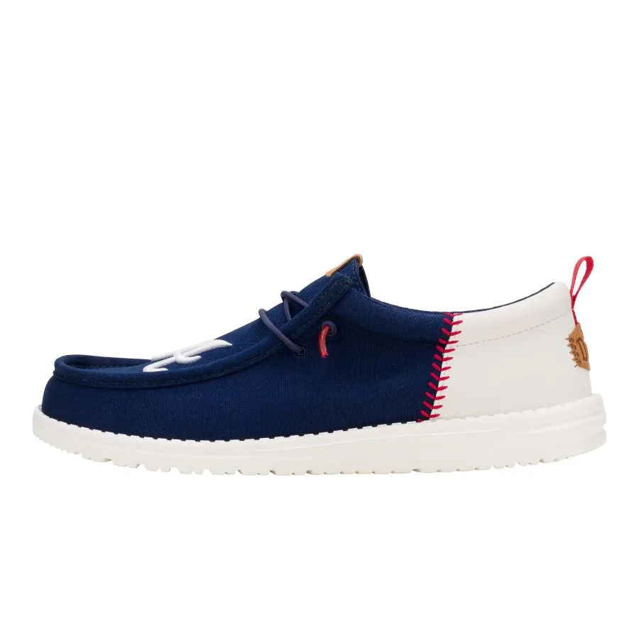 MLB Braves??Wally Funk - Braves Navy/White Kind Glow High Top