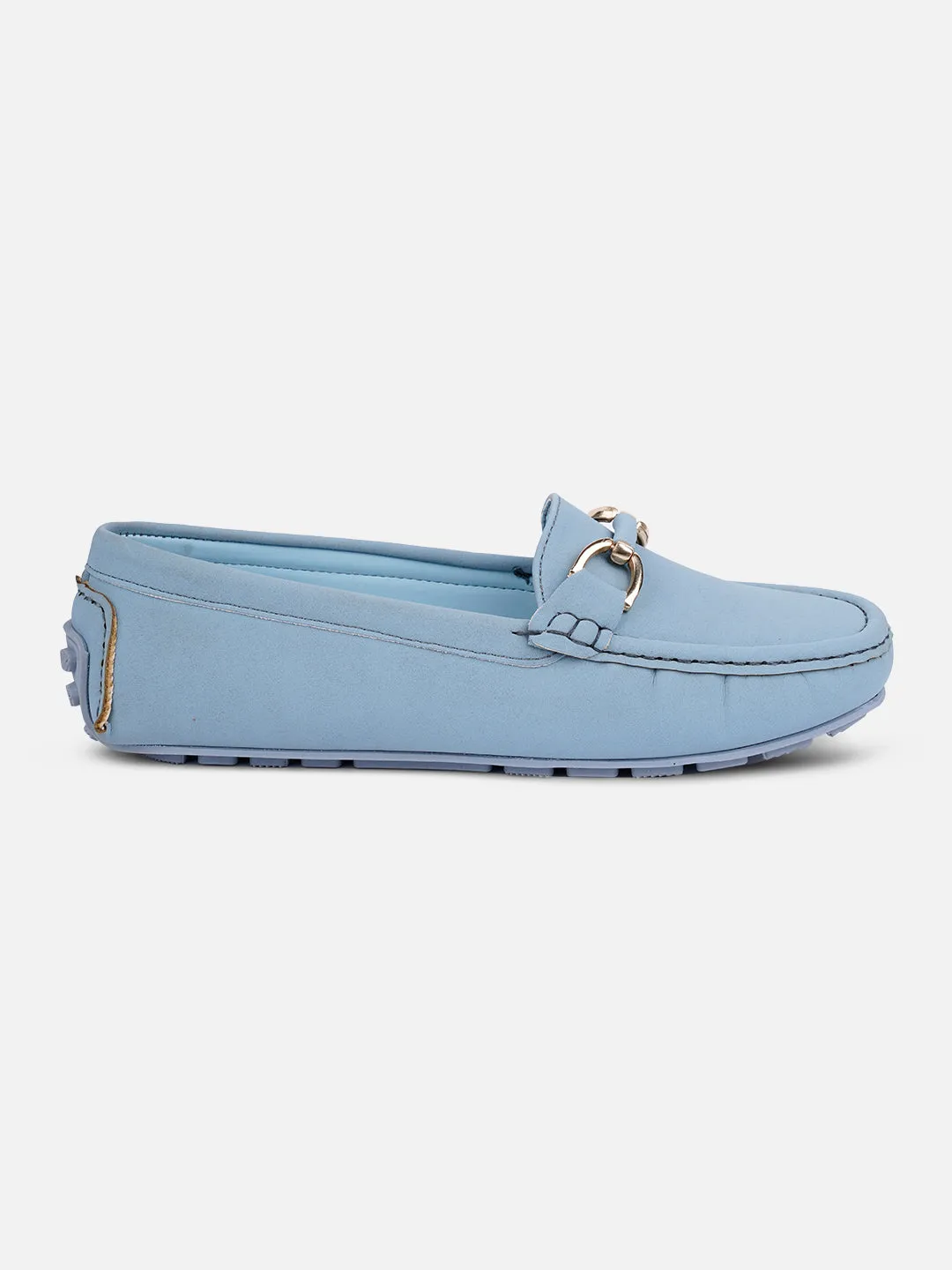 Women's Sky Blue Soft & Premium Loafers (IU2001) Comfort Driven