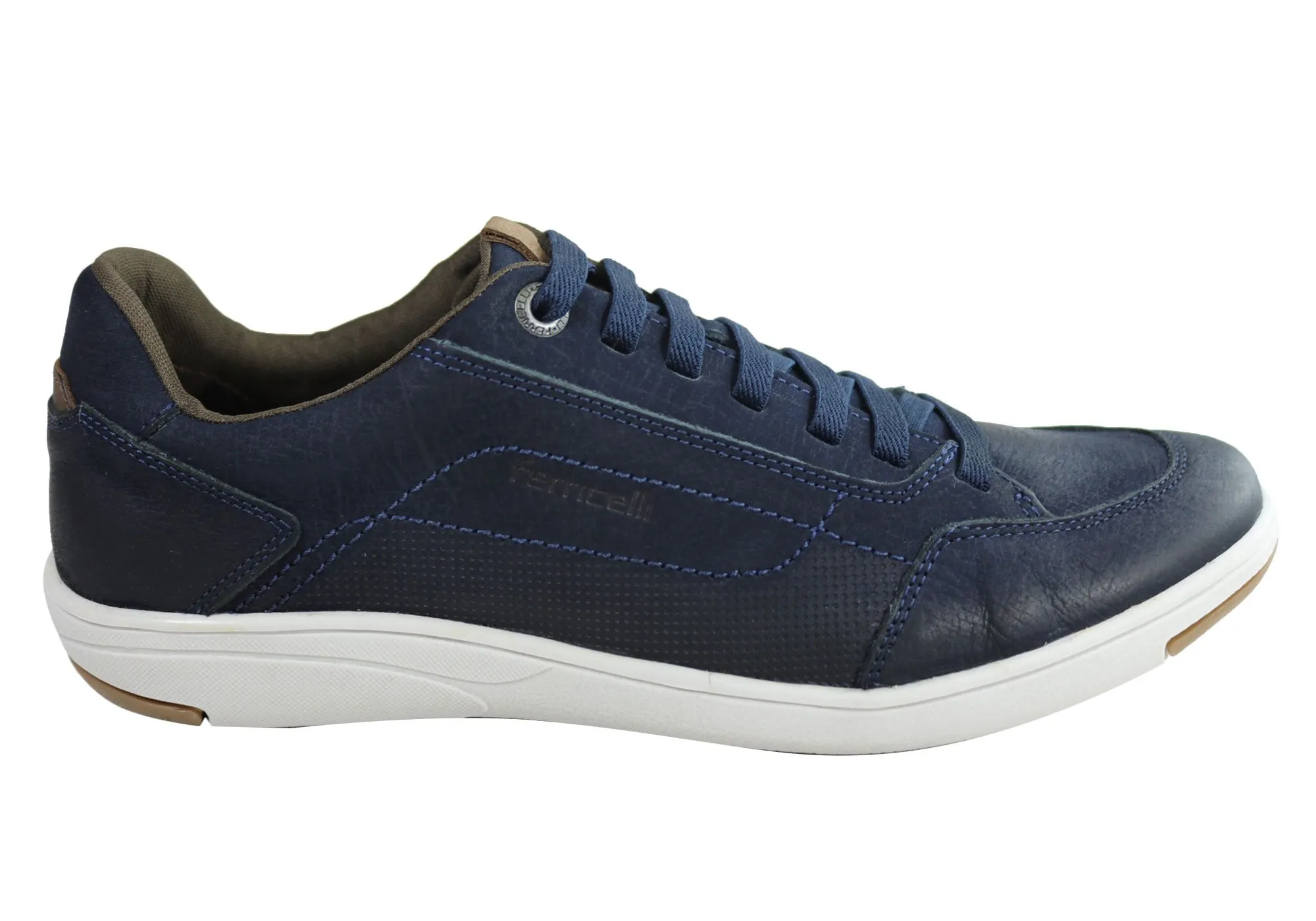 Pure Function Energy Step Ferricelli Willie Mens Leather Slip On Casual Shoes Made In Brazil