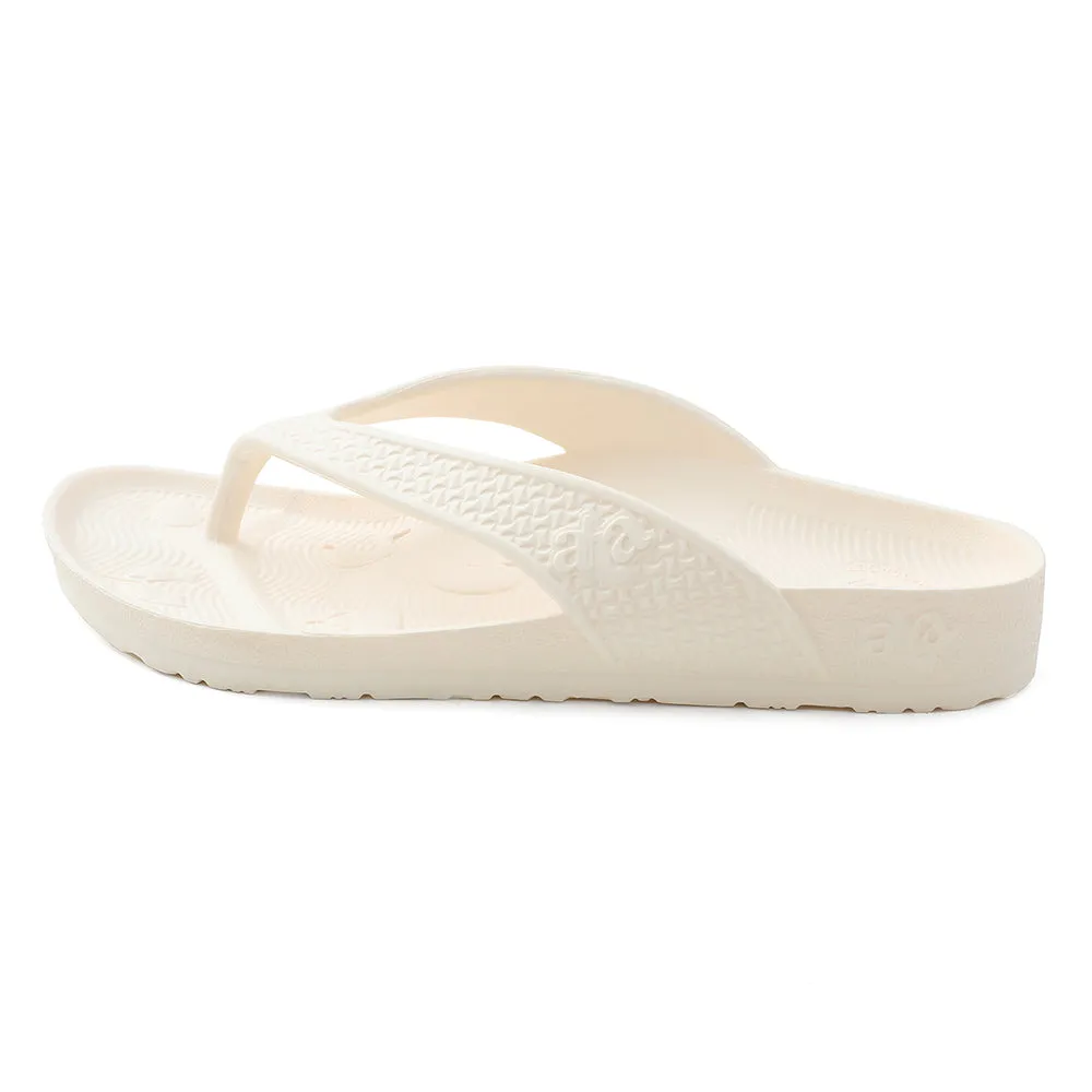 Matte Trim Special Wear A-HA Beige Casual Slipper For Men HAPPI-ME By Liberty