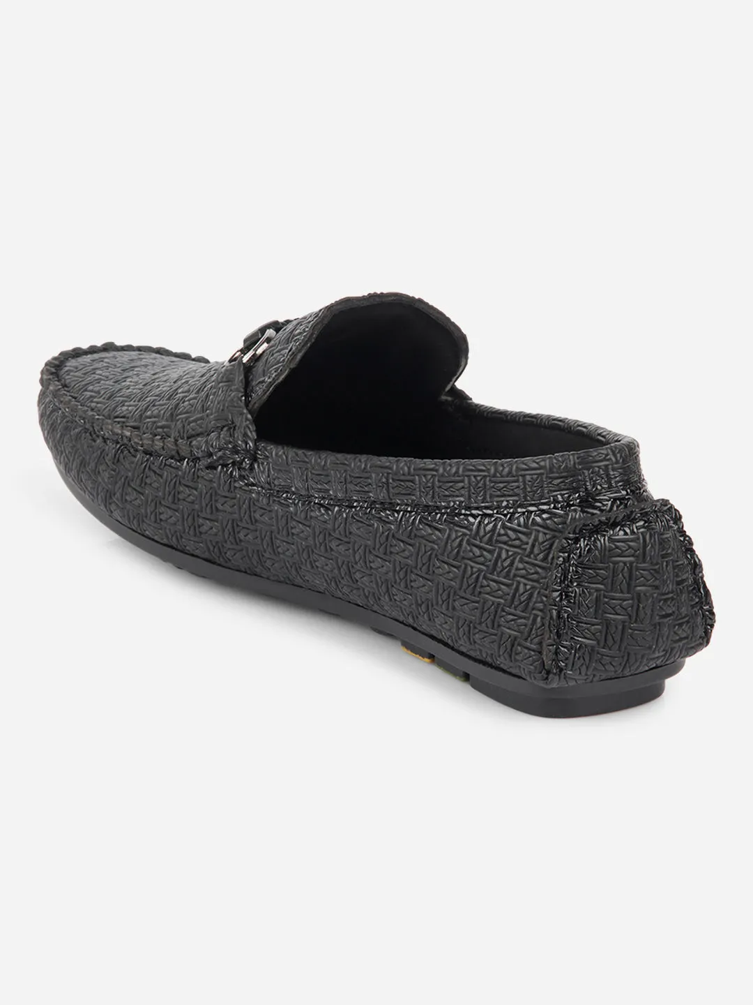Men's Black Saddle Trim Loafer (IX4104) Feather Light Cold Weather Sky Light