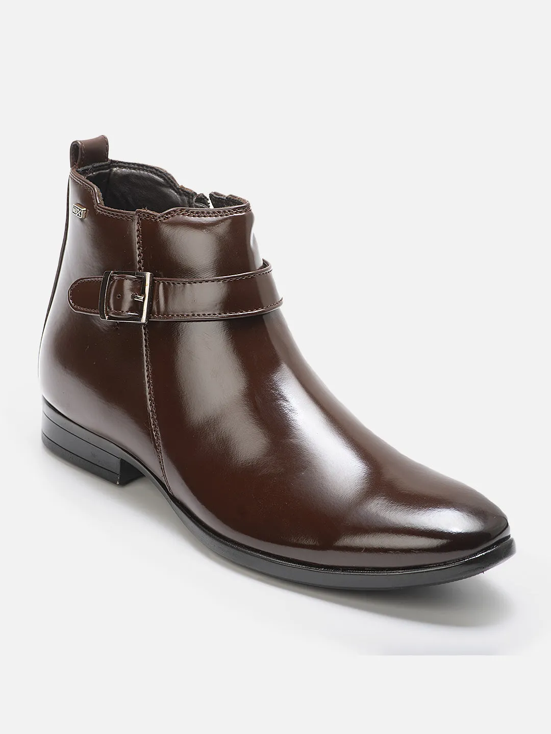 Men's Brown Ankle top Slip On Formal Boot (IX2034) Fitness Slip Resistant All Weather