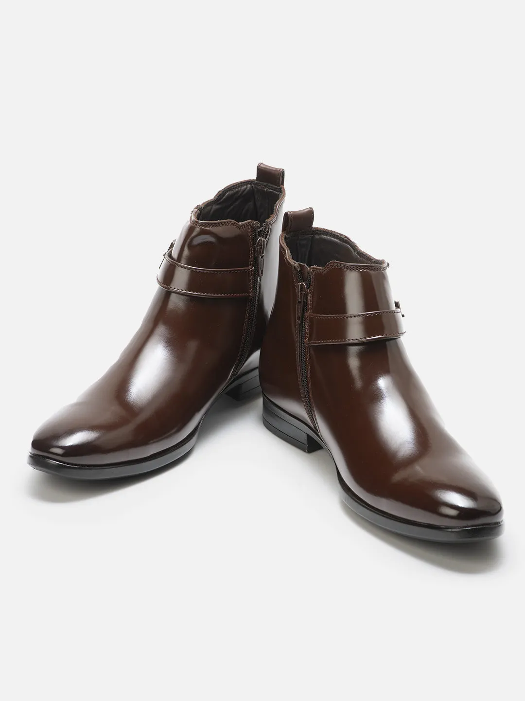 Club Edge Men's Brown Ankle top Slip On Formal Boot (IX2034)