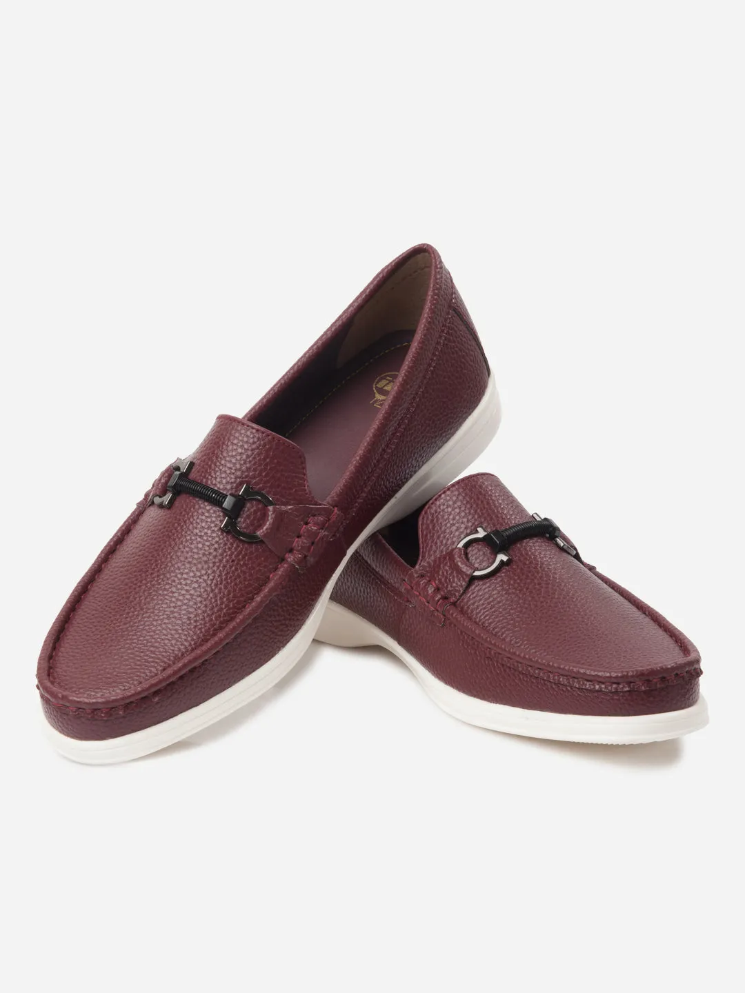 Men's Cherry Moc Toe Casual Loafer (IX4107) Ventilated Design