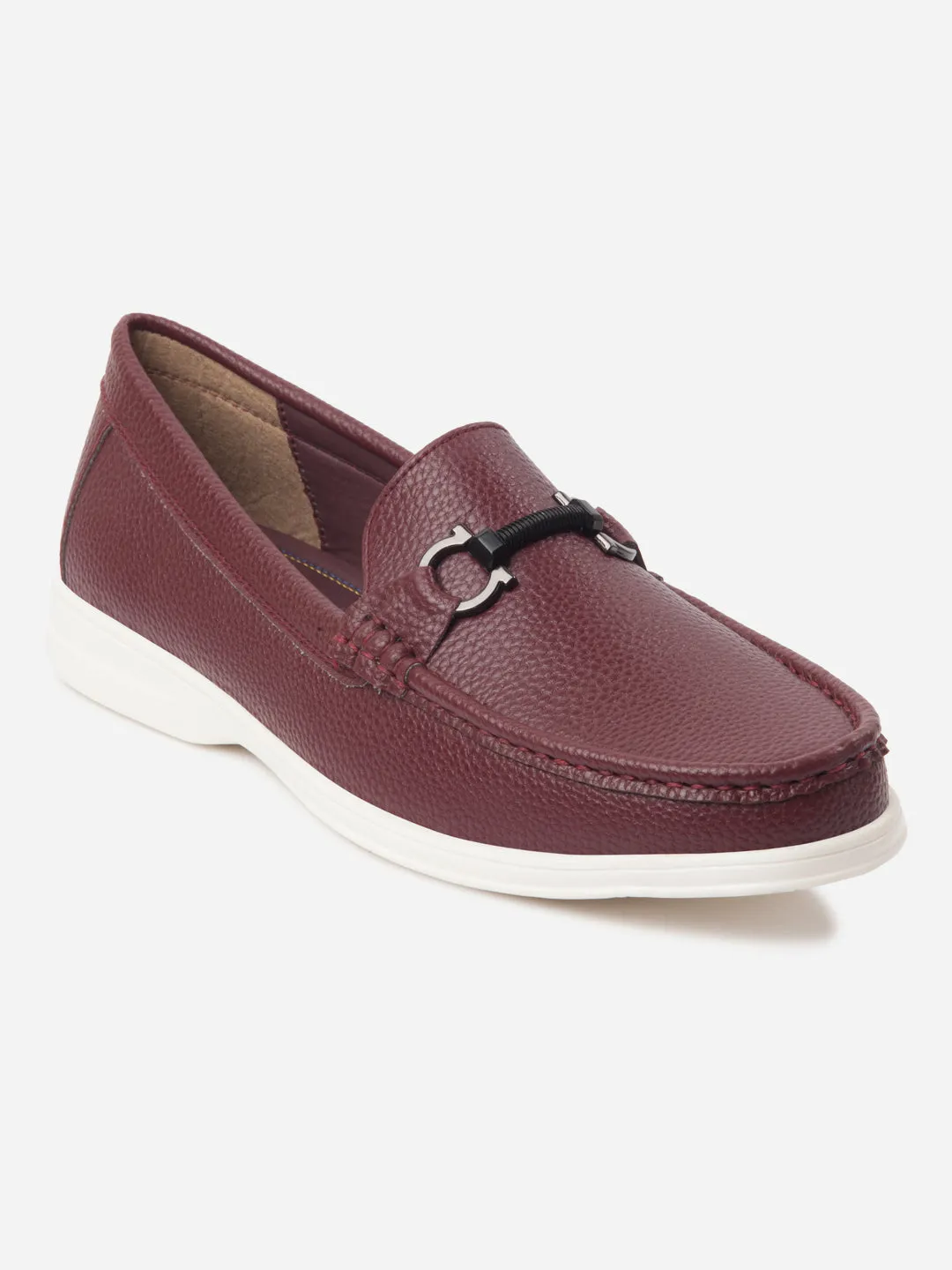 Street Glow Men's Cherry Moc Toe Casual Loafer (IX4107)