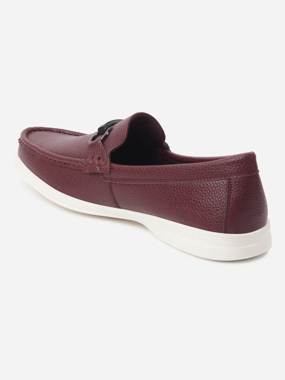 evening run Men's Cherry Moc Toe Casual Loafer (IX4107)