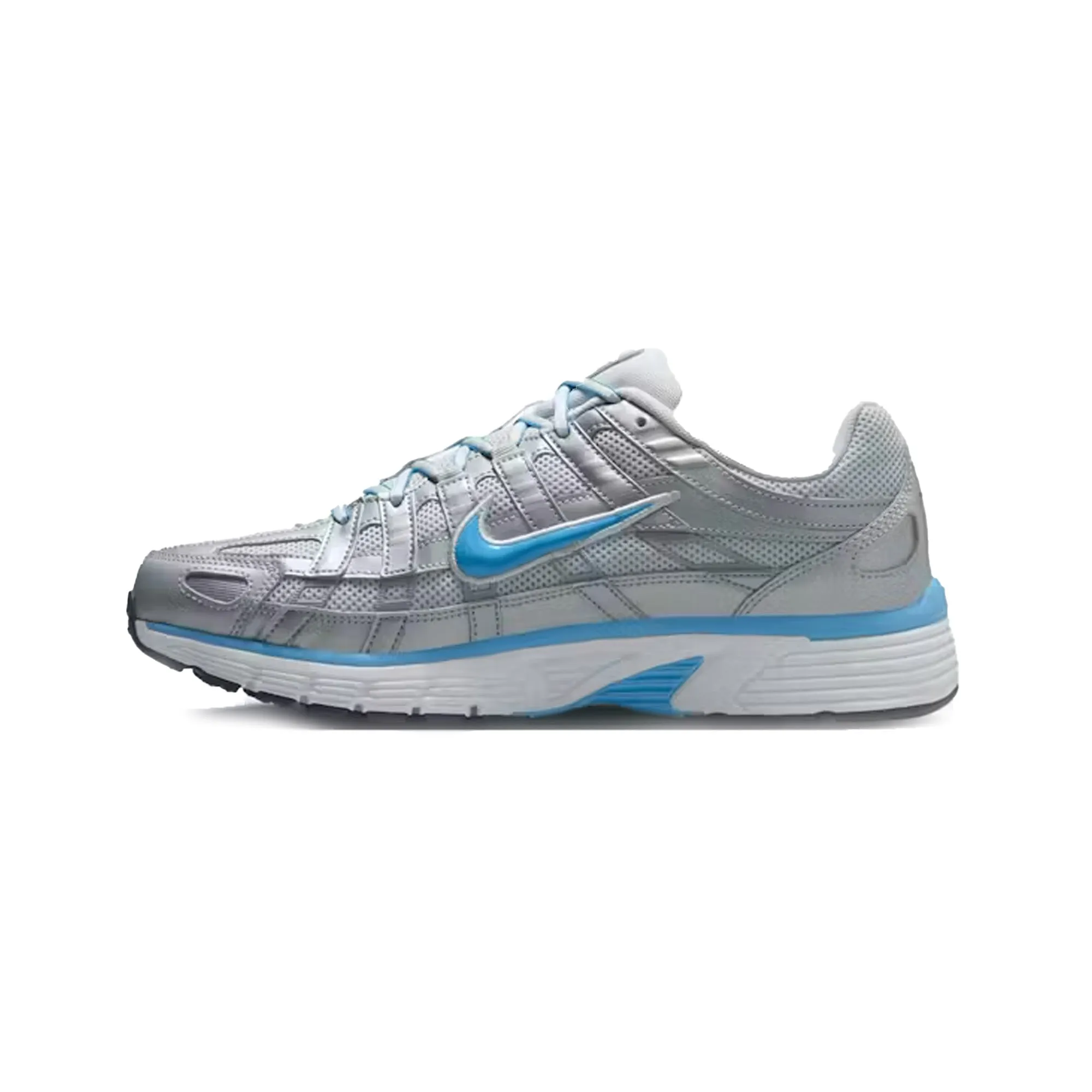 Formal Mode Padded Comfort Standing Workers Nike P-6000 'Metallic Platinum Pure Platinum Metallic Silver University Blue' (2025)