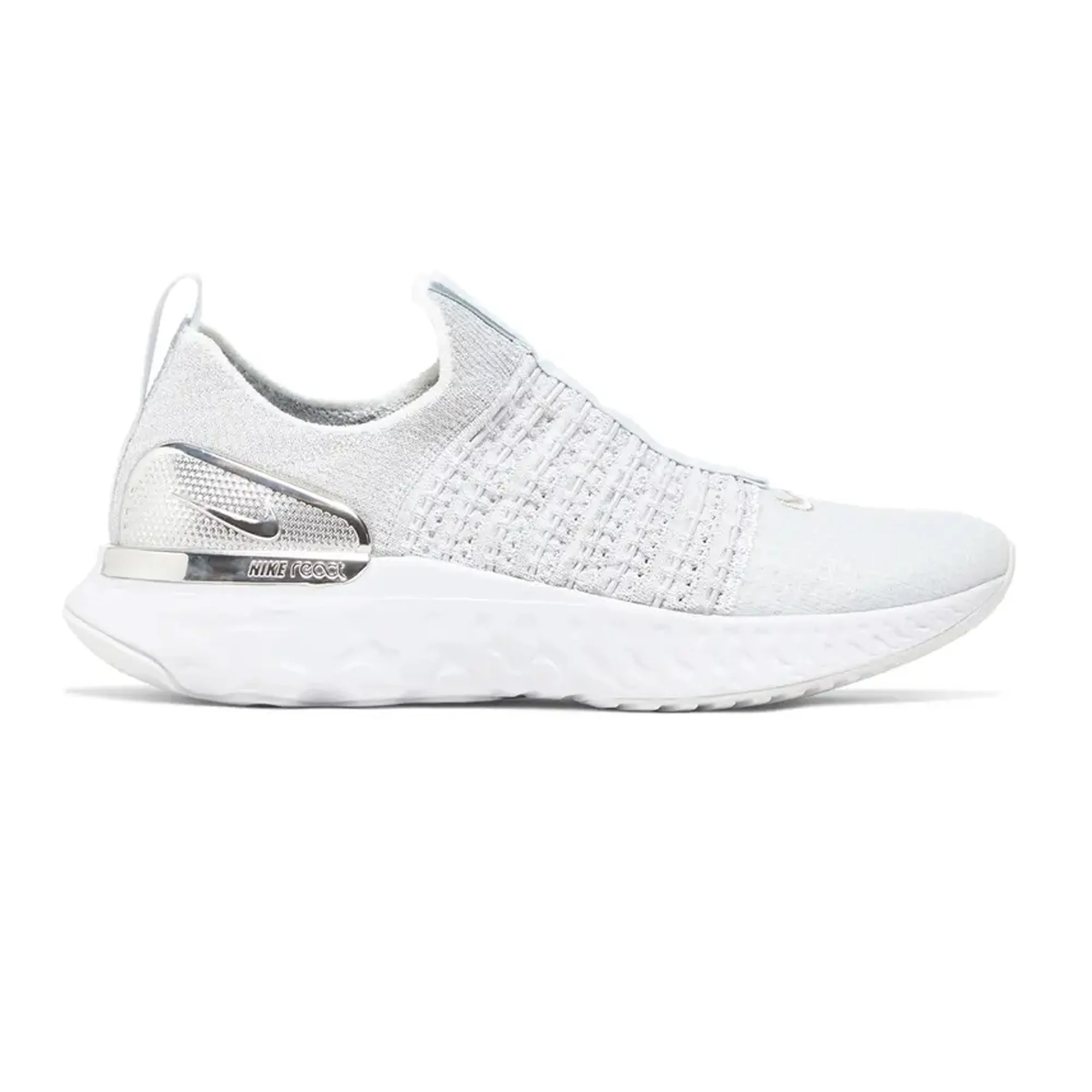 Camera Look Nike React Phantom Run Flyknit Premium 'Pure Platinum White' W (2020)