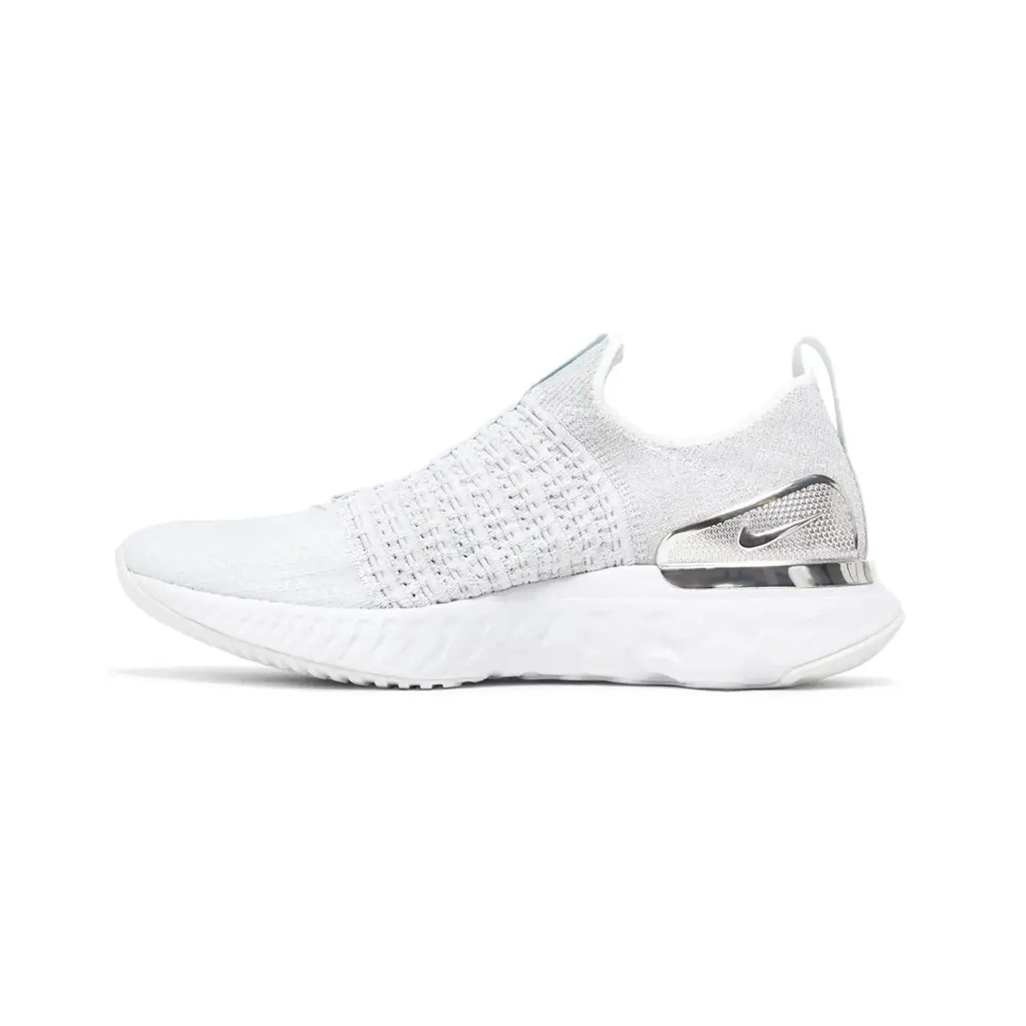 Wet Land Business Mode Nike React Phantom Run Flyknit Premium 'Pure Platinum White' W (2020)