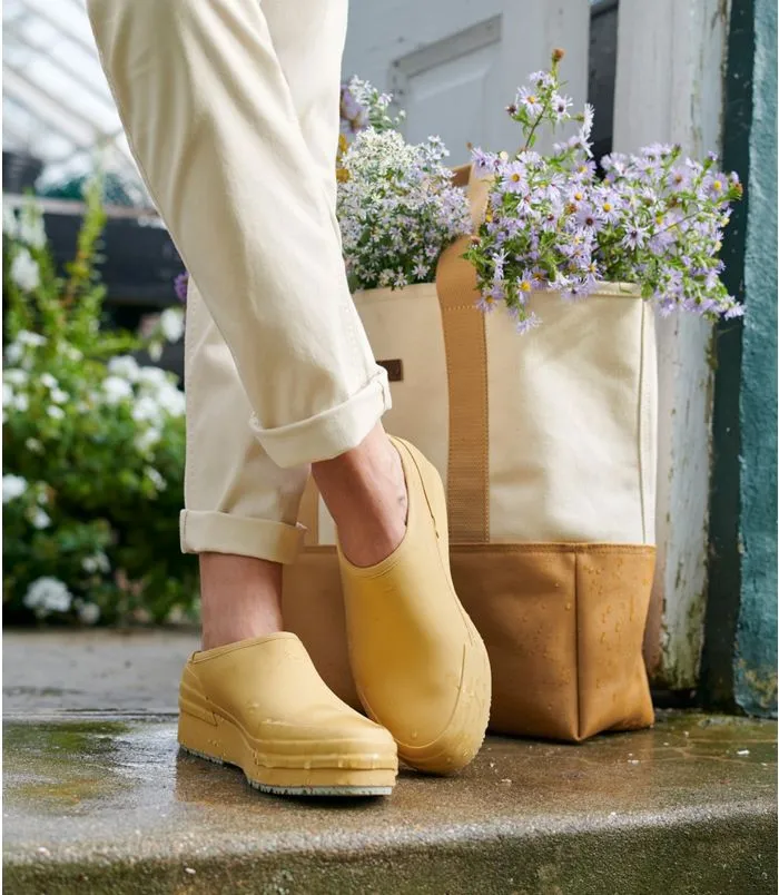 Women's Bean Light Wellie? Garden Clog Comfort Cushioning Snug Lining