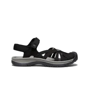 Women's Rose Sandal  |  Black/Neutral Gray Cushioned heel Foam Insert