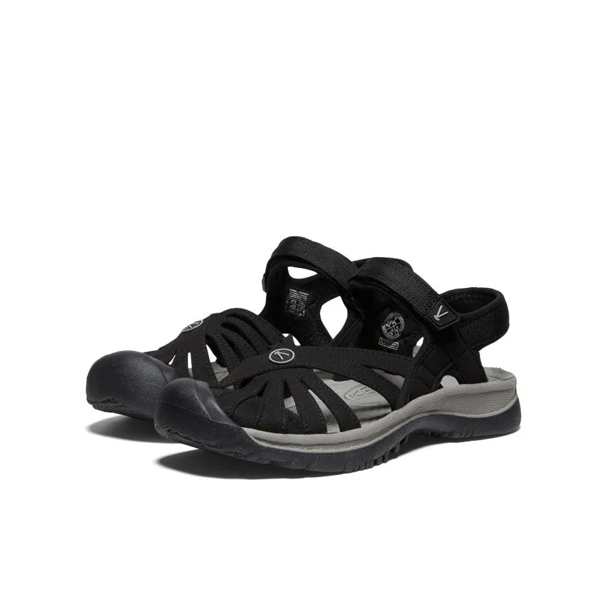 Women's Rose Sandal  |  Black/Neutral Gray Cycling Comfort Pace Balance