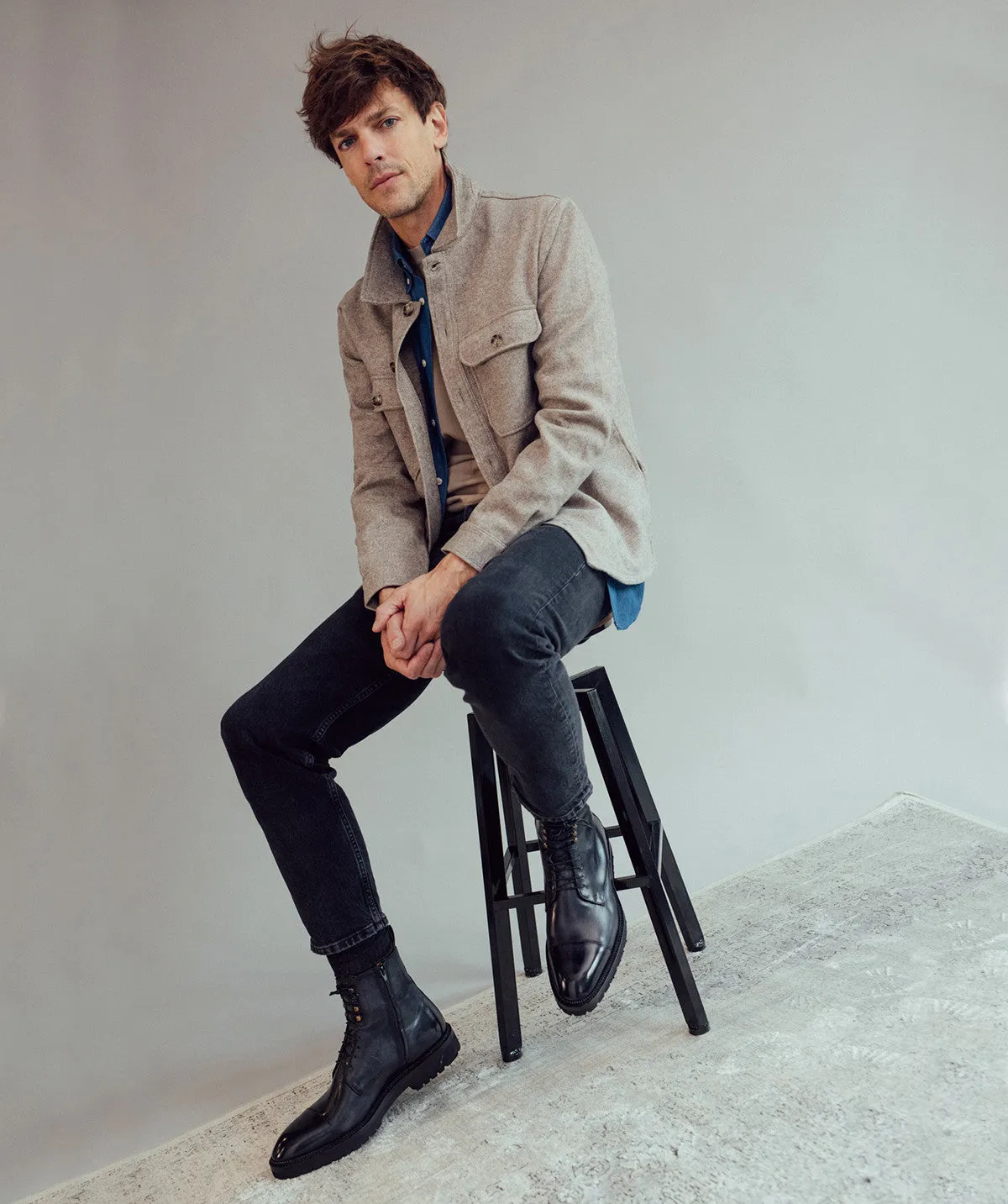 Bottines ALESSANDRO Gris Patin Supportive Control SyntheticUpper