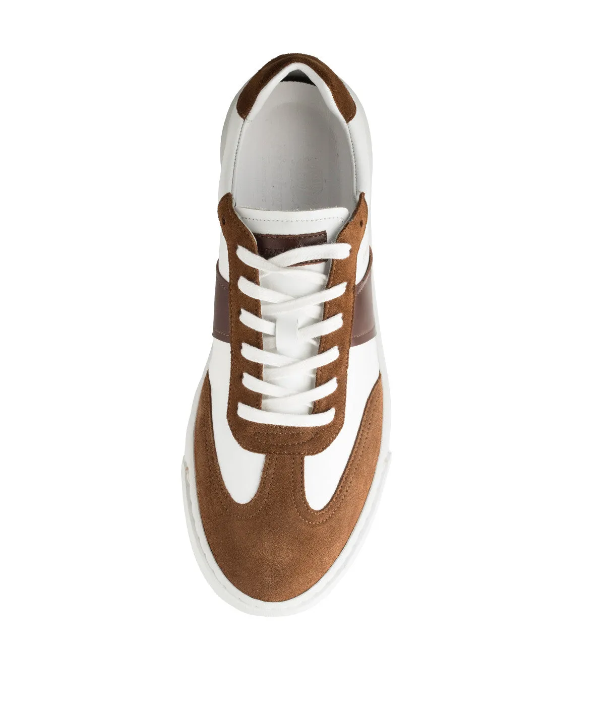 Sneakers LEO Blanc et Marron Groom Shade Icon Shade