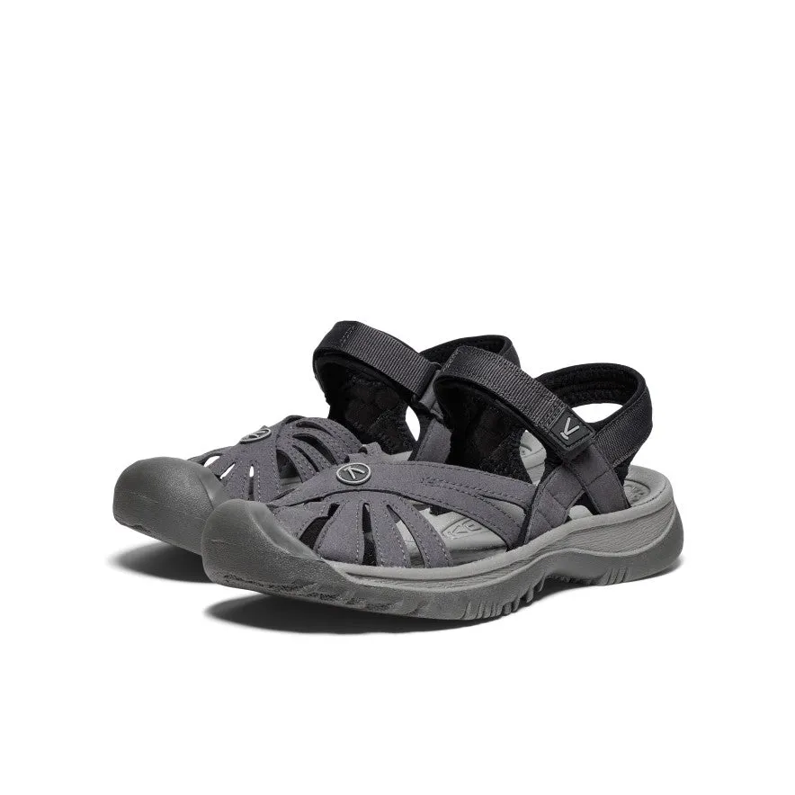 Women's Rose Sandal  |  Magnet/Black Soft Lining Mono Mood