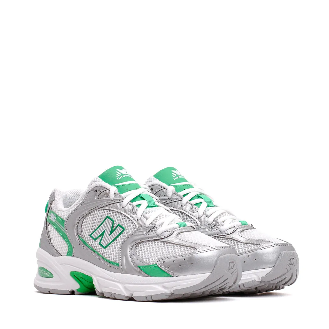 Moon Tone Chic Fit New Balance Unisex 530 Silver Metallic Green Apple U530APL