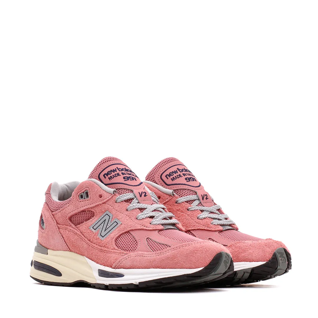 velcro Trail Strong New Balance Unisex 991v2 Made in UK Brandied Apricot U991PK2
