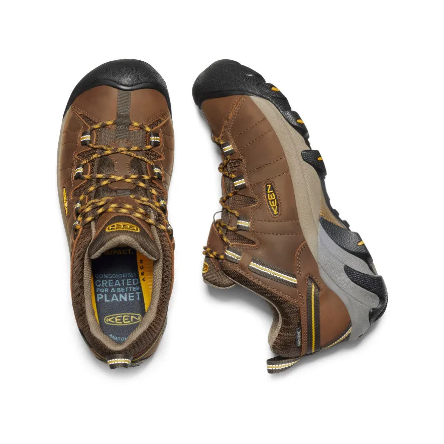 Simple Comfort Instant Slip Men's Targhee II Waterproof Wide  |  Cascade Brown/Golden Yellow