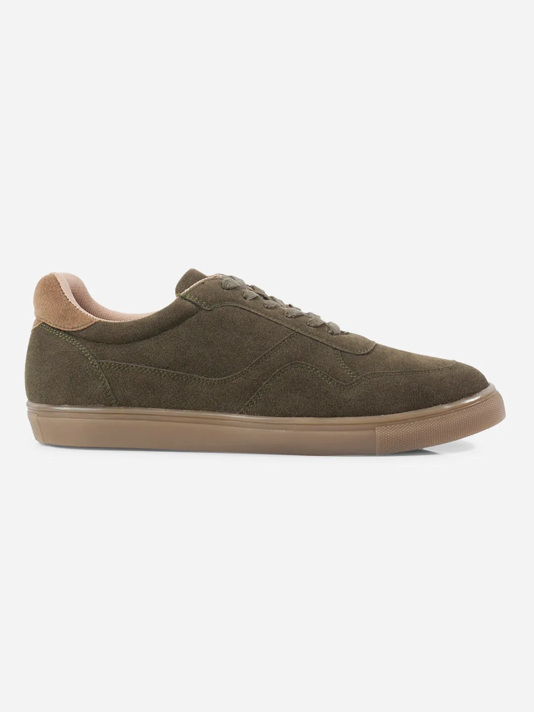 All Terrain Stylish Commuters Men's Olive Suede Smart Casual Lace Up (IX2147)
