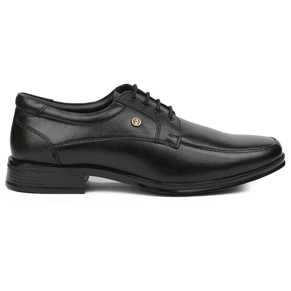 Healers Black Formal Lacing Derby Shoes For Men UDL-9 By Liberty Coastal Ease All-day Comfort