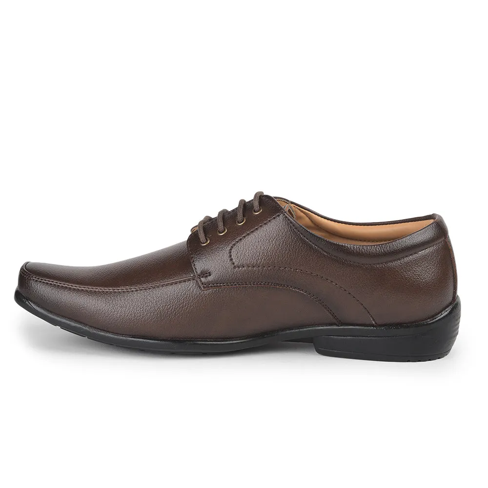 Control Look Fine Work Fortune (Brown) Formal Lace Up Shoes For Men UVL-35 By Liberty