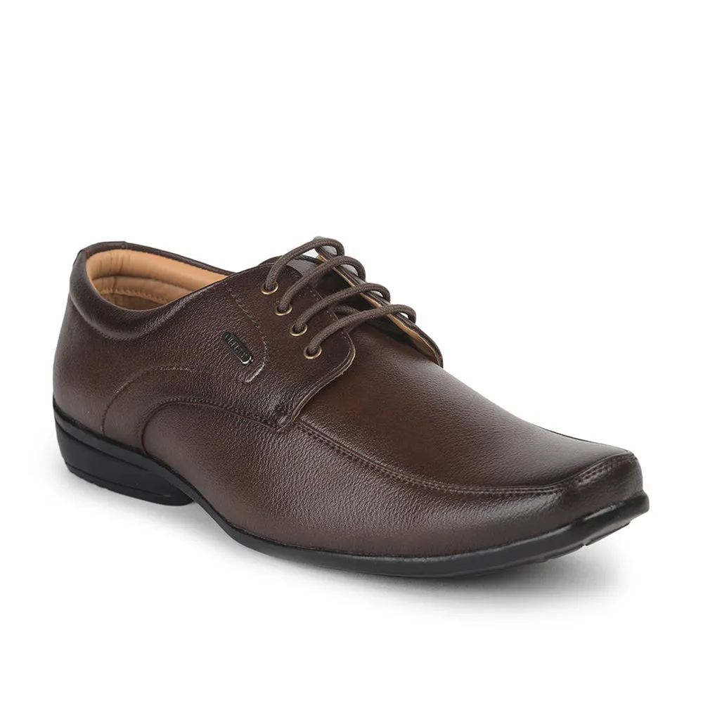 Fortune (Brown) Formal Lace Up Shoes For Men UVL-35 By Liberty Shock Ease First Shade