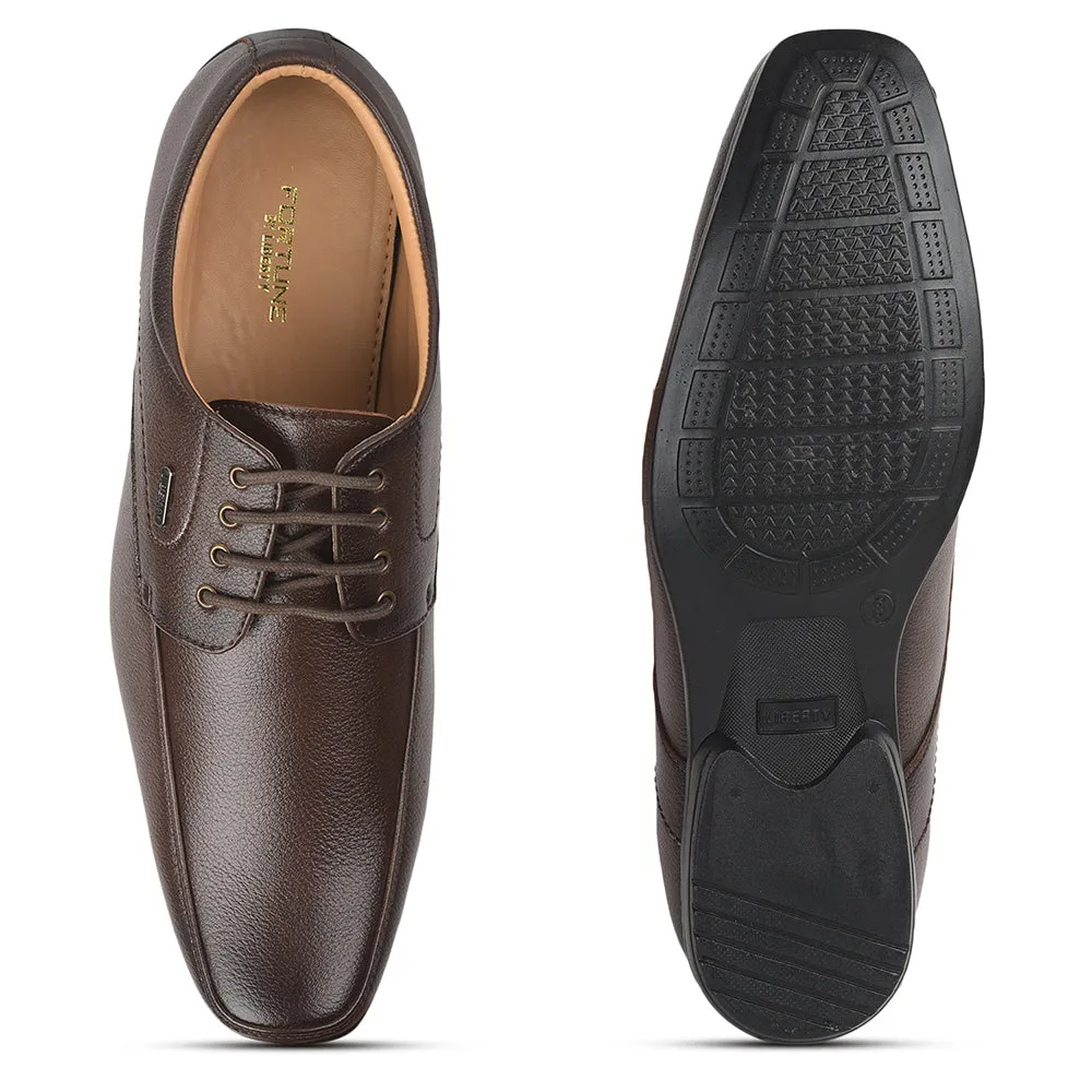 Fortune (Brown) Formal Lace Up Shoes For Men UVL-35 By Liberty Flex Ease