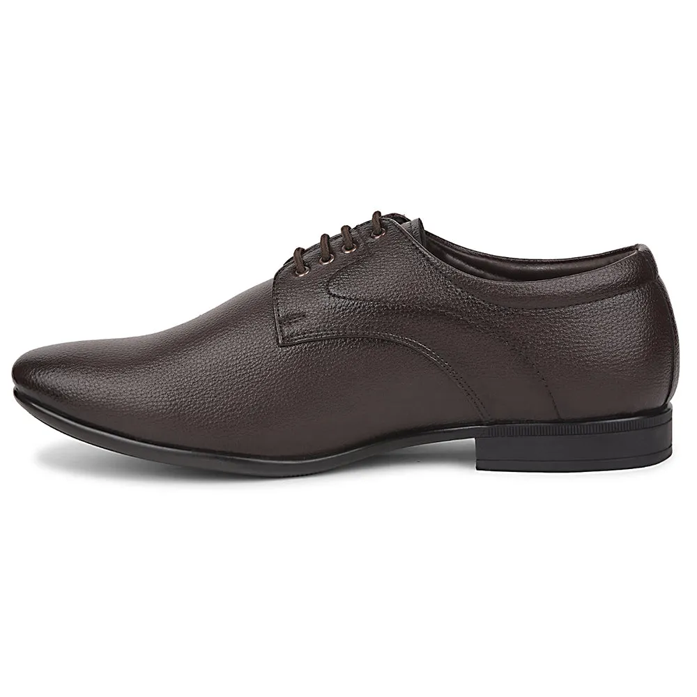 hand craft Fortune Brown Formal Lacing Derby Shoes For Men UVL-131 By Liberty