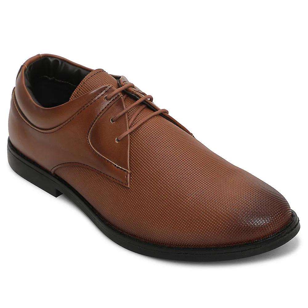 Dressy Style Healers Tan Formal Lacing Derby Shoes For Men DERBO-10E By Liberty